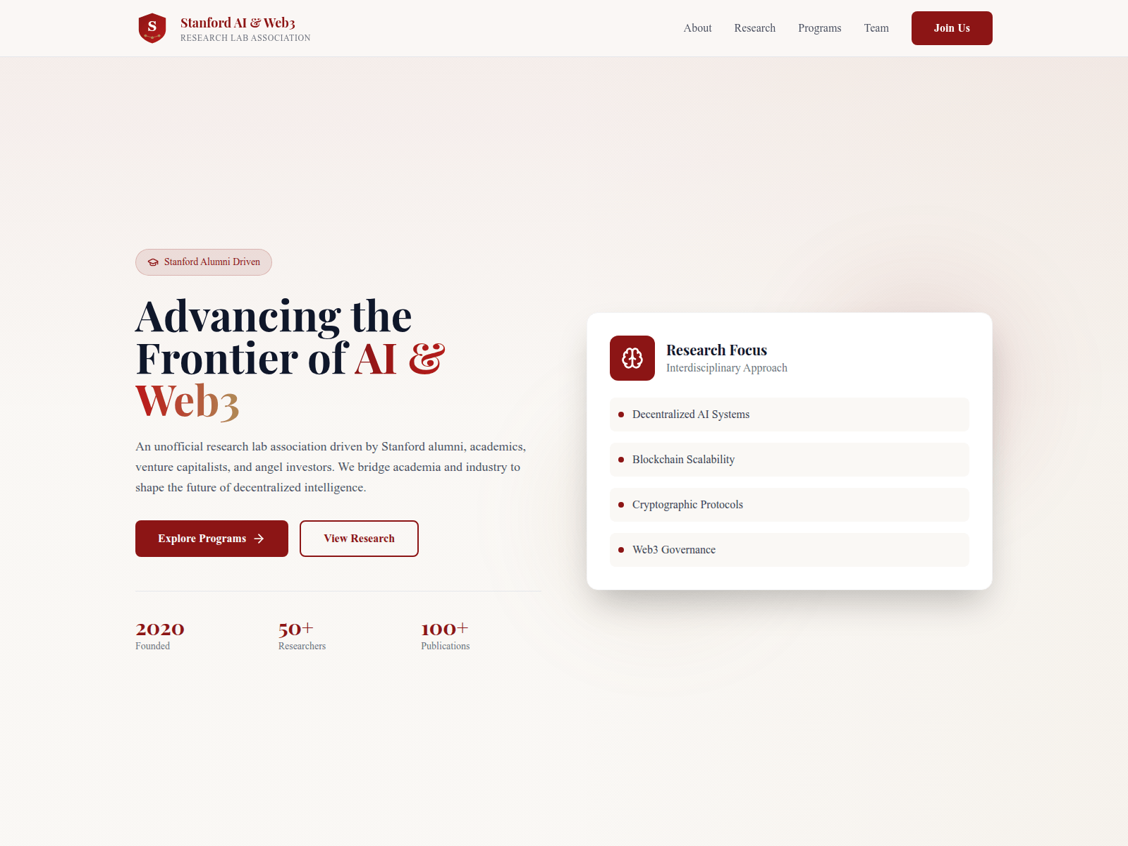 Screenshot of stanford-web3.org