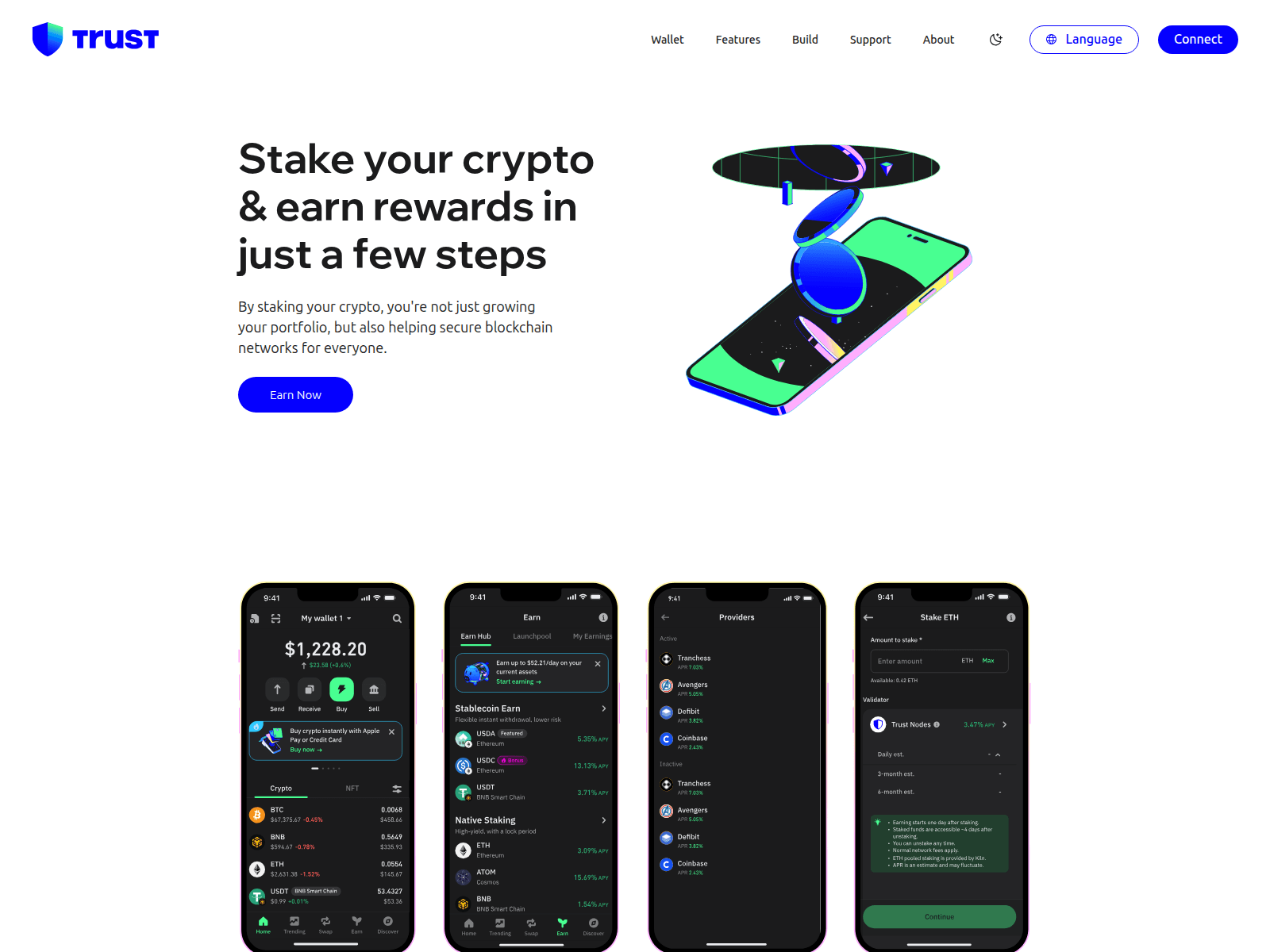 Screenshot of staking-trust.org