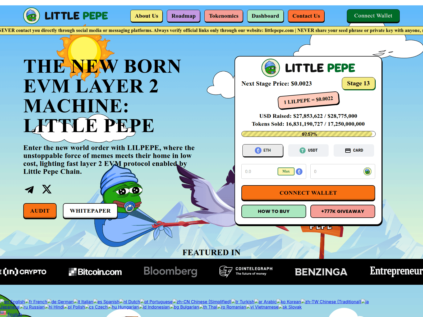 Screenshot of littlepepeof.pro