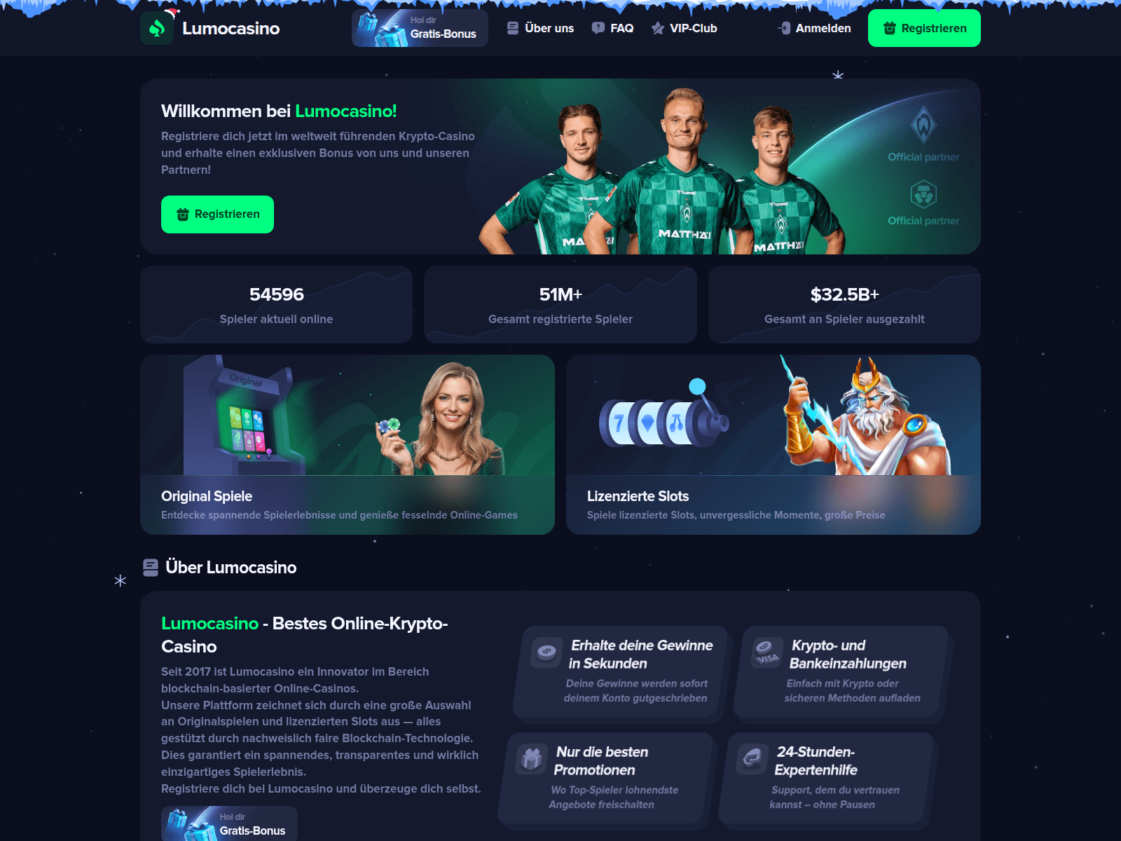 Screenshot of lumocasino.site