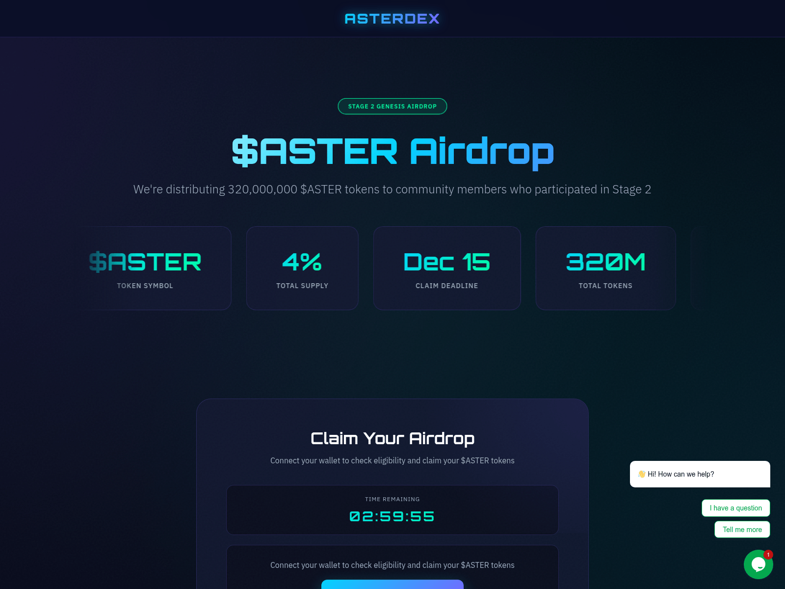 Screenshot of asterdrop.net
