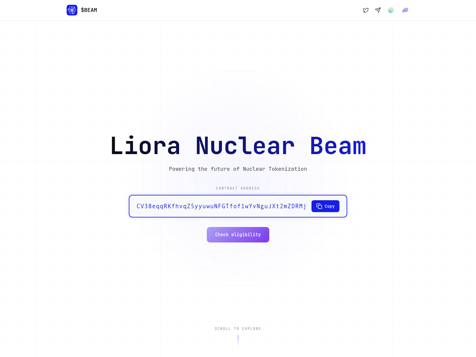 Screenshot of lioranuclearbeam.net