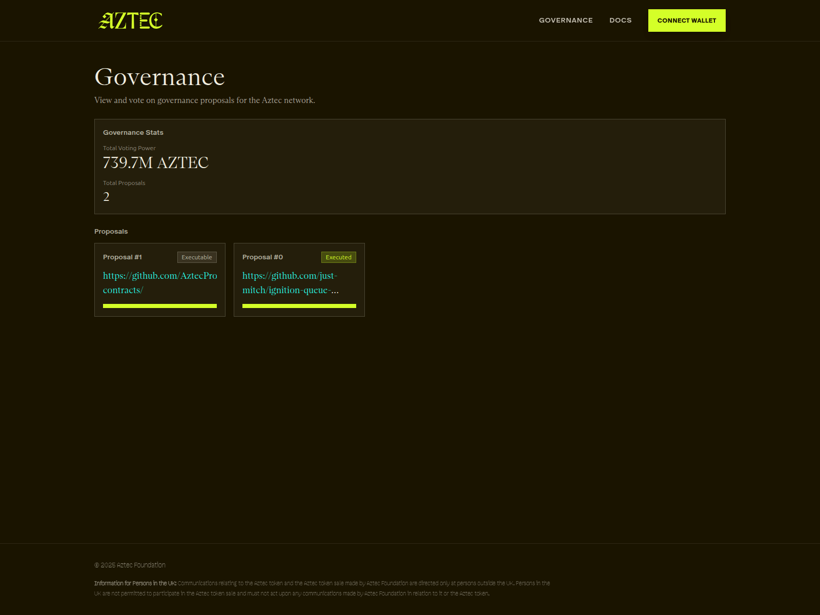 Screenshot of stake-aztec.network