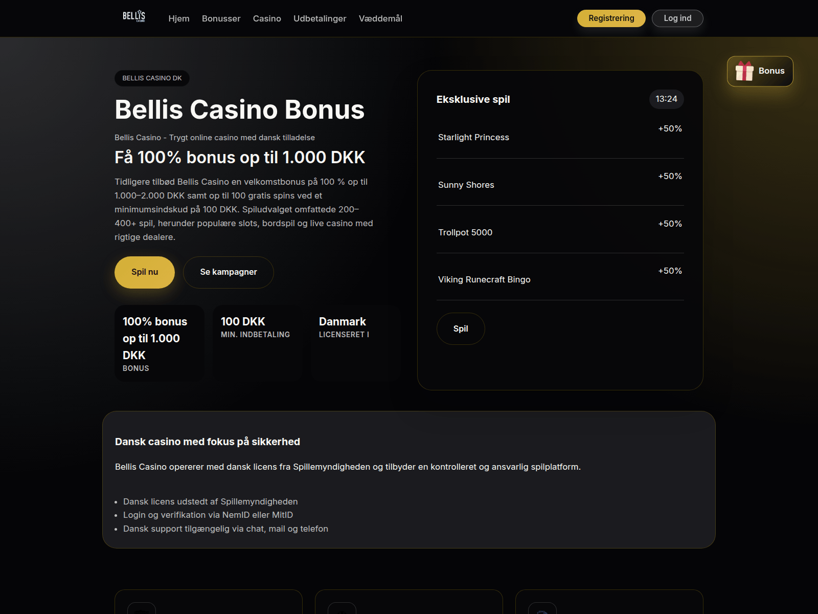 Screenshot of belliscasino.org