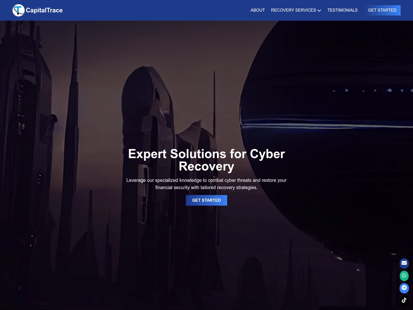Screenshot of www.capitaltrace.net