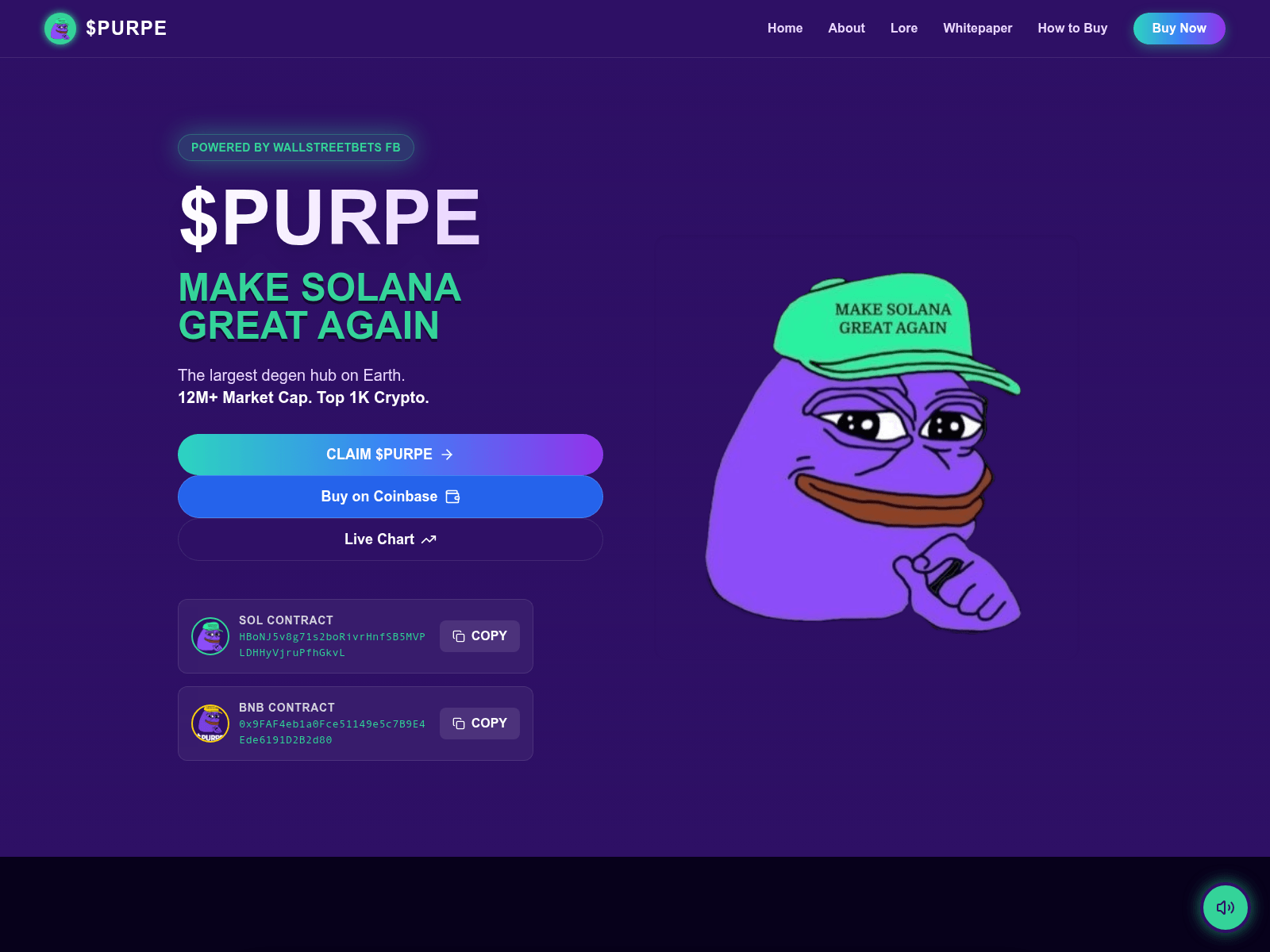 Screenshot of purpee.xyz