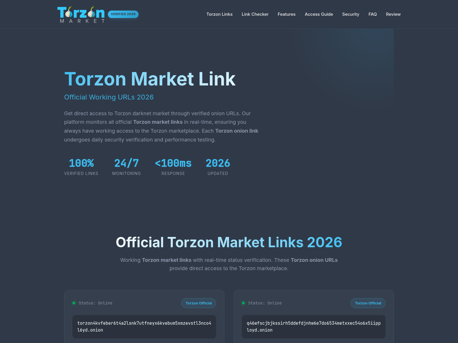 Screenshot of torzon-link.xyz