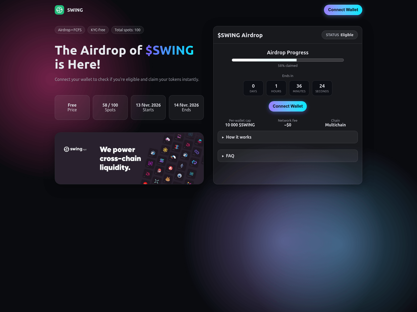 Screenshot of swlng.xyz