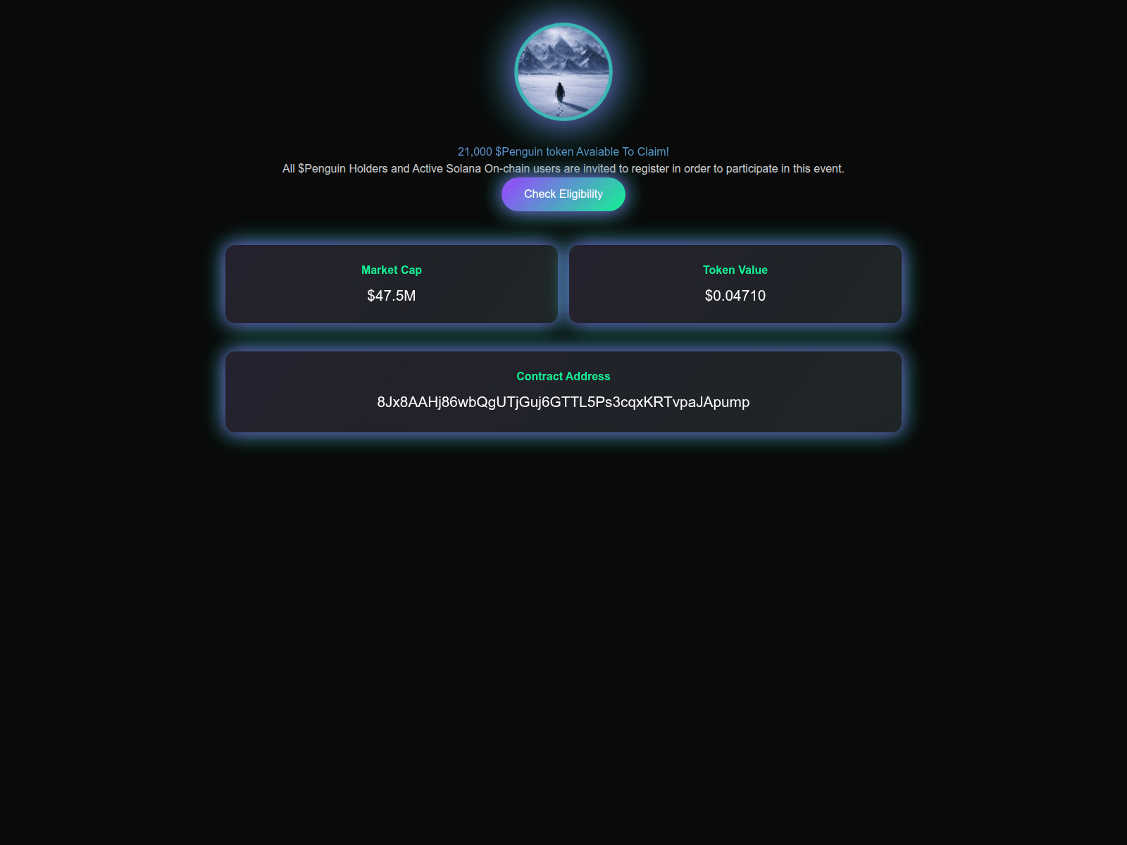 Screenshot of pengso.xyz