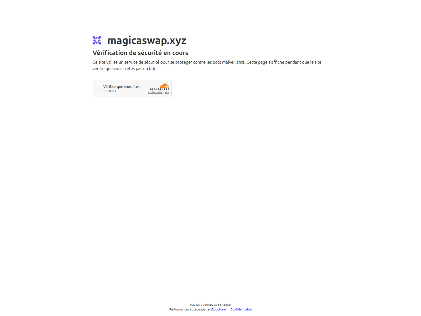 Screenshot of magicaswap.xyz