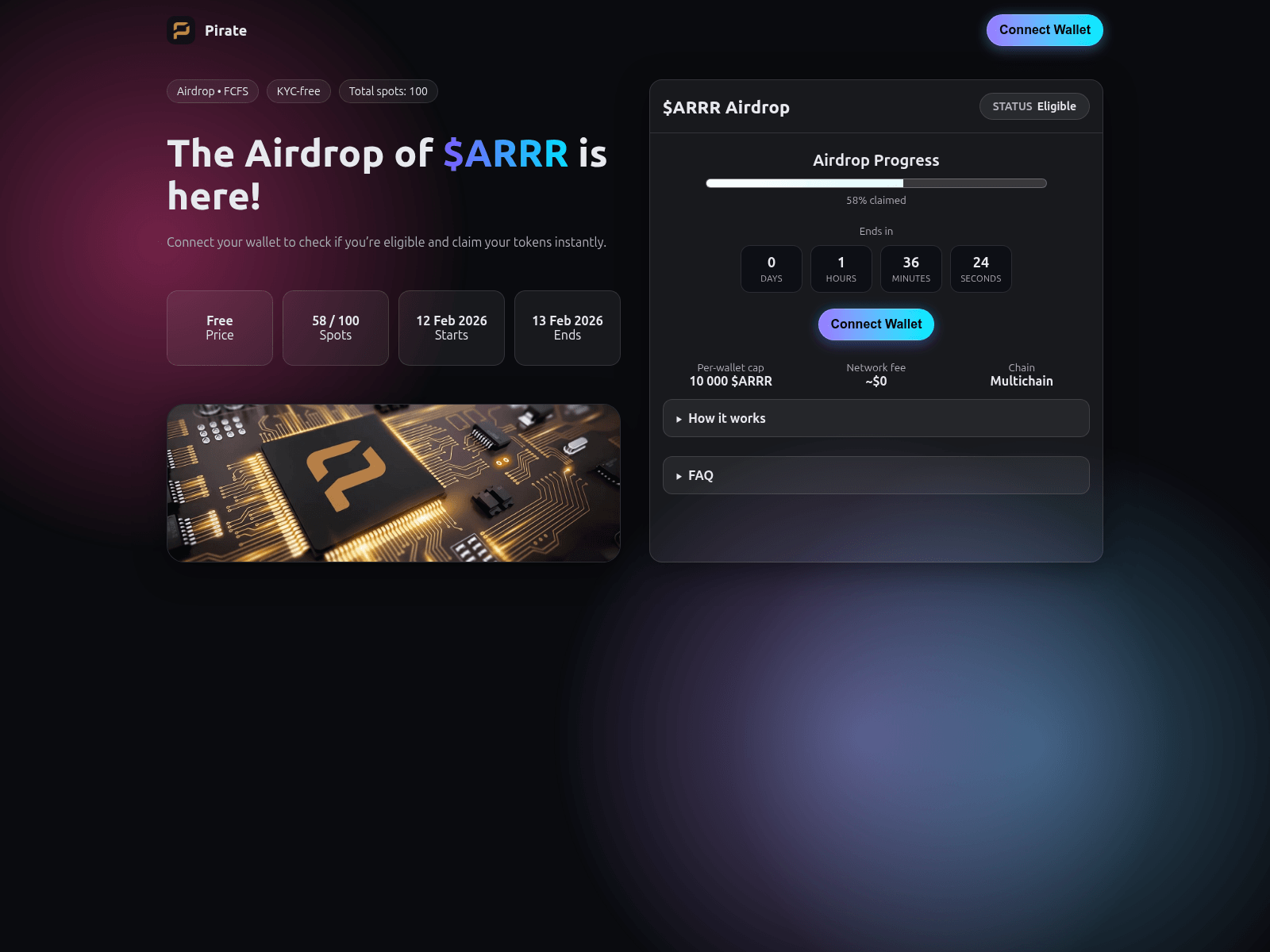 Screenshot of piralechain.xyz