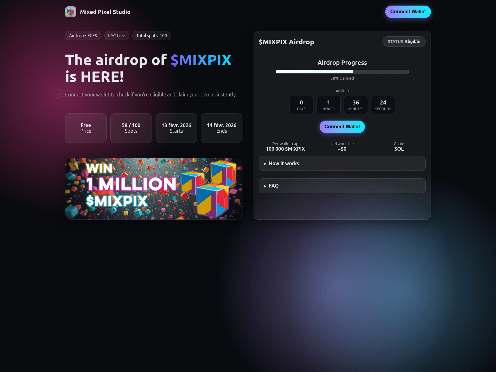 Screenshot of mixedpixelstudio.xyz