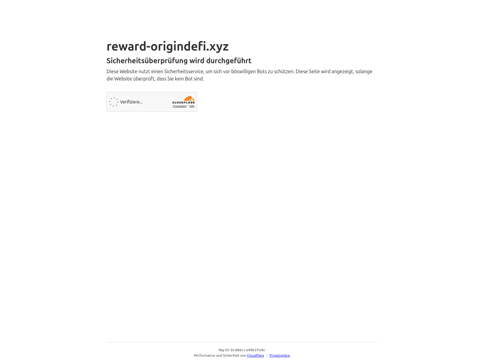 Screenshot of reward-origindefi.xyz
