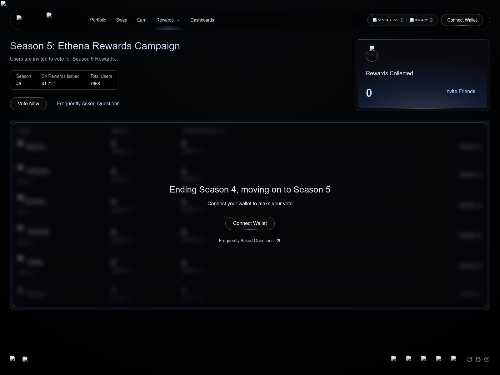 Screenshot of x-ethena.xyz