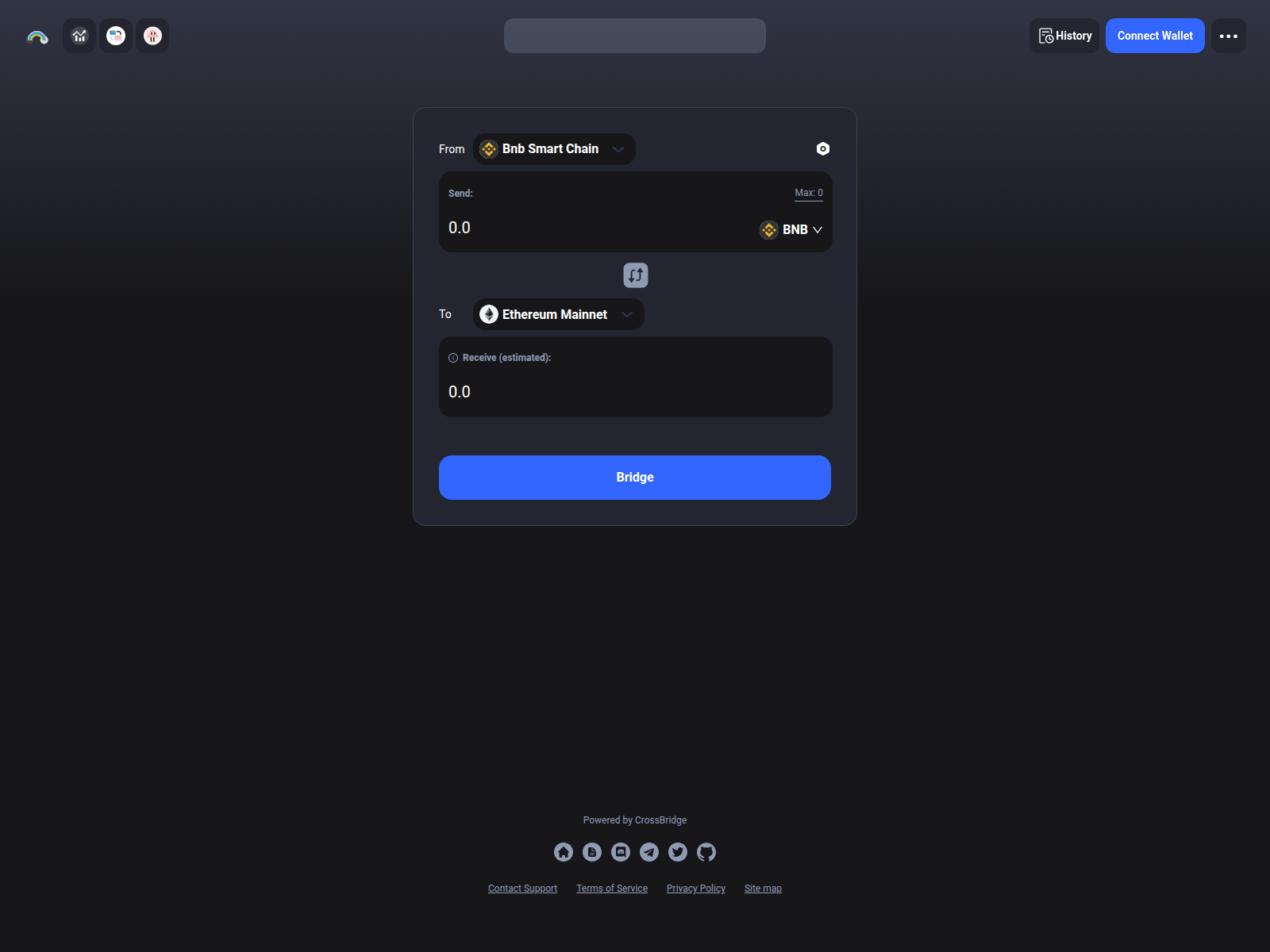 Screenshot of derouter.xyz