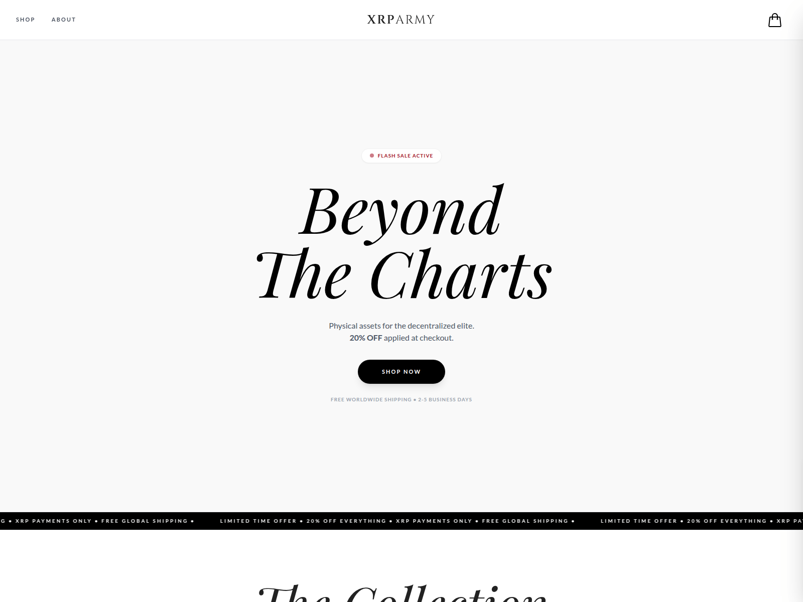 Screenshot of xrp-army.xyz