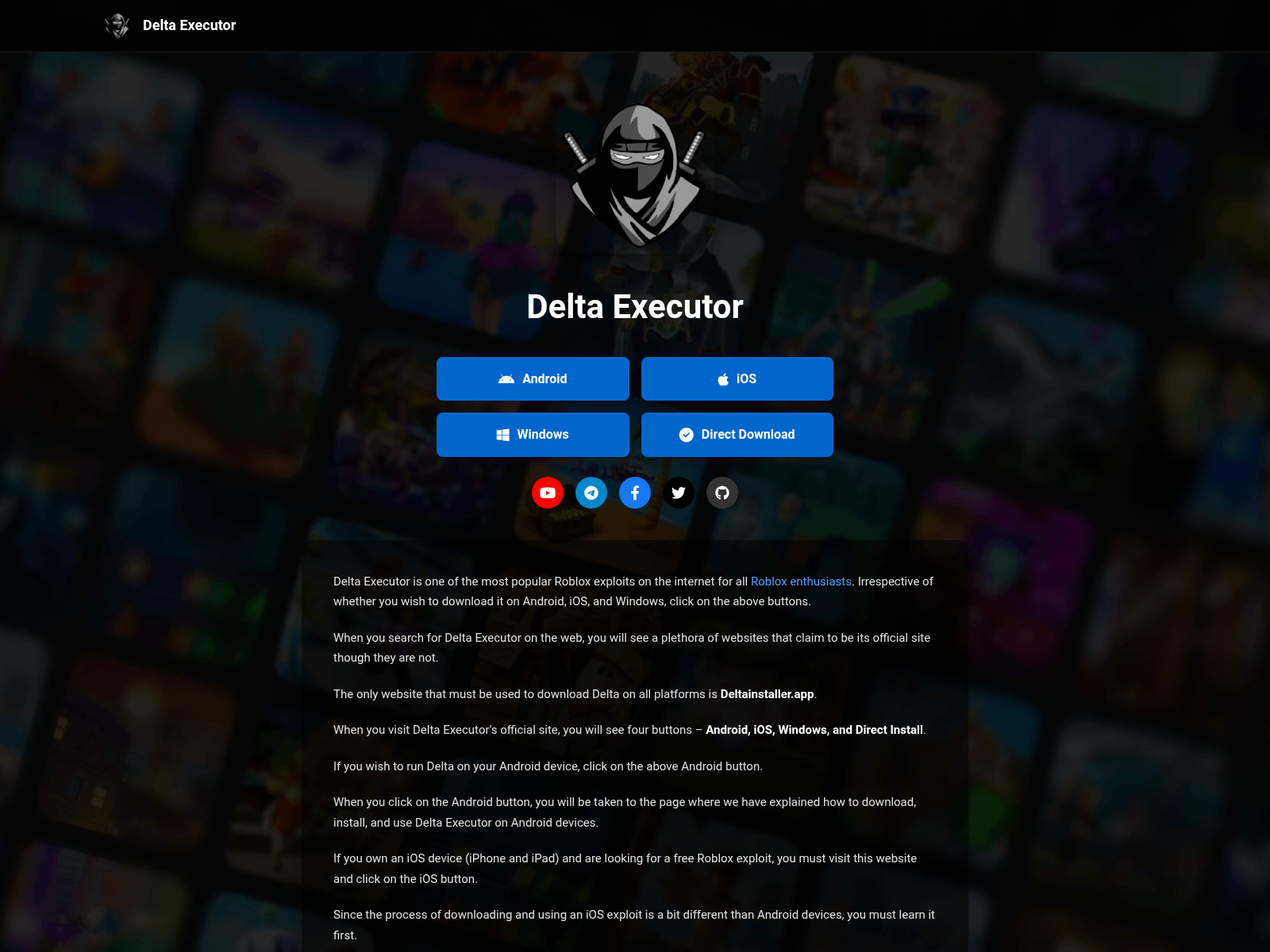 Screenshot of deltainstaller.app