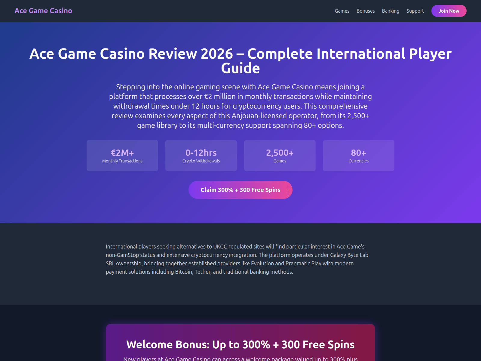 Screenshot of ace-game.app