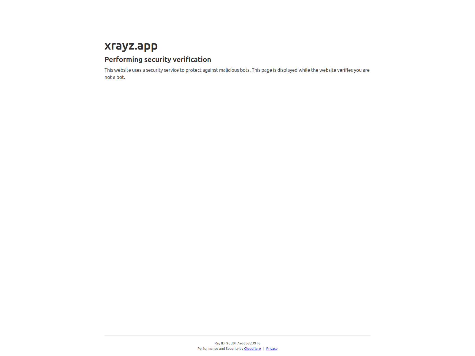 Screenshot of xrayz.app