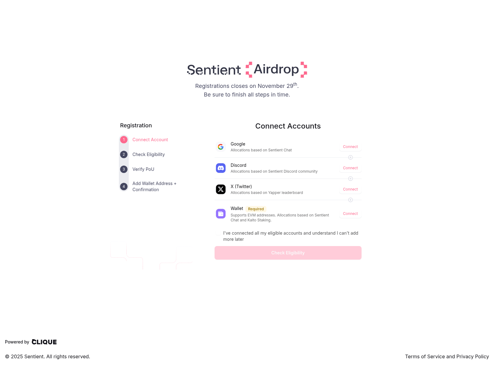 Screenshot of senteint.app