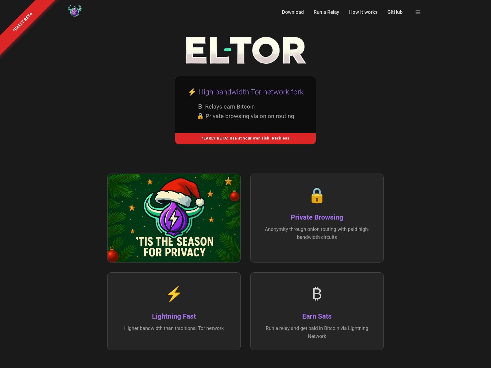 Screenshot of eltor.app