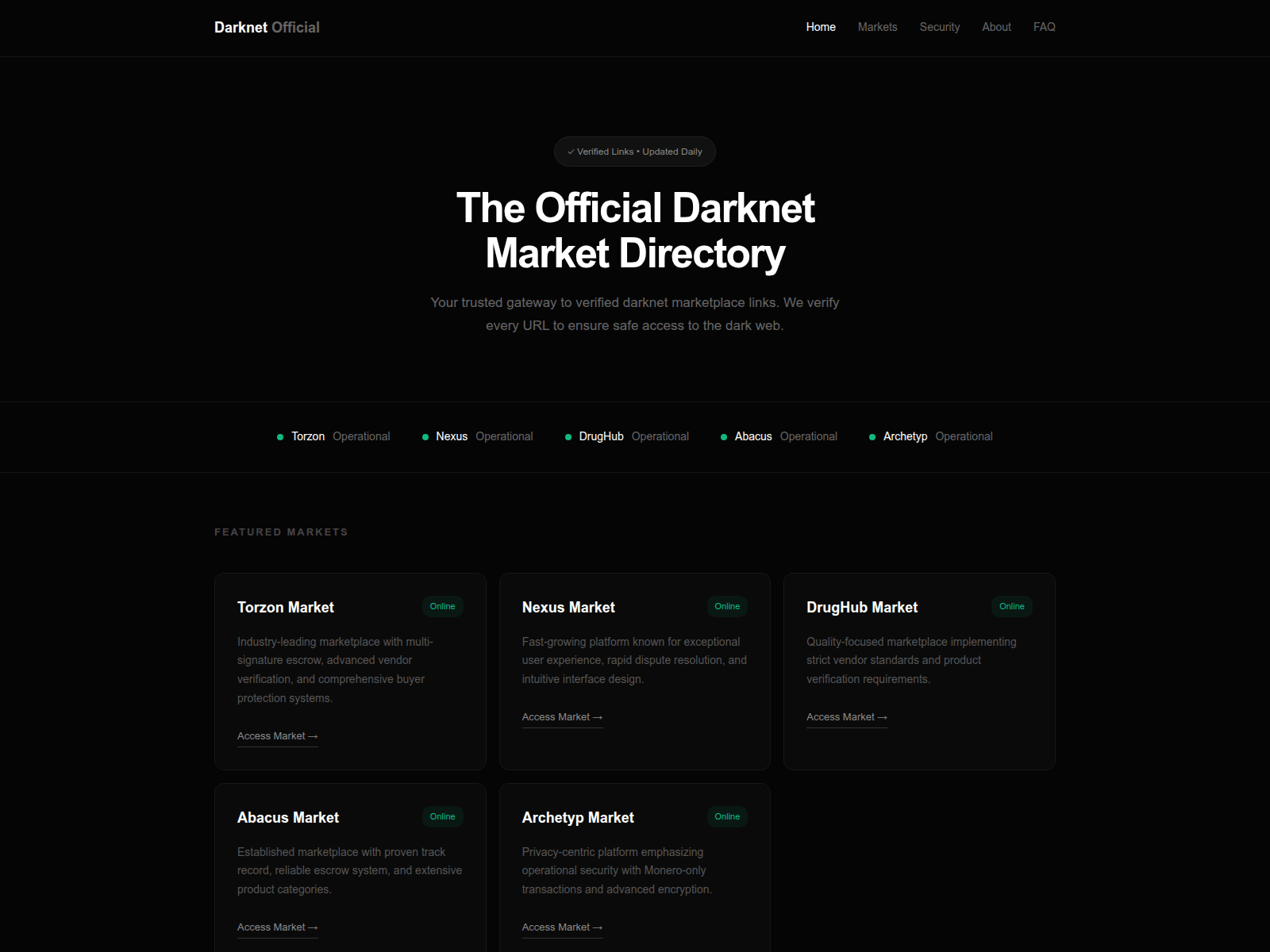 Screenshot of darknet-official.app