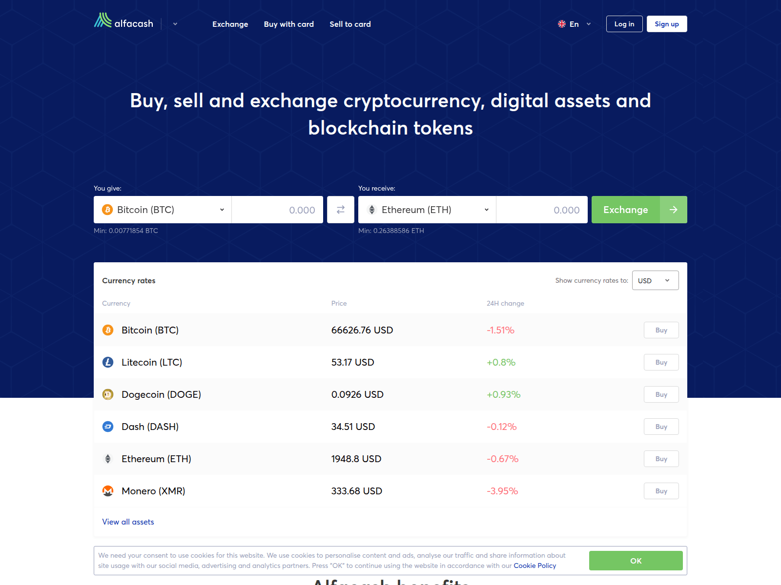 Screenshot of zlfa.cash