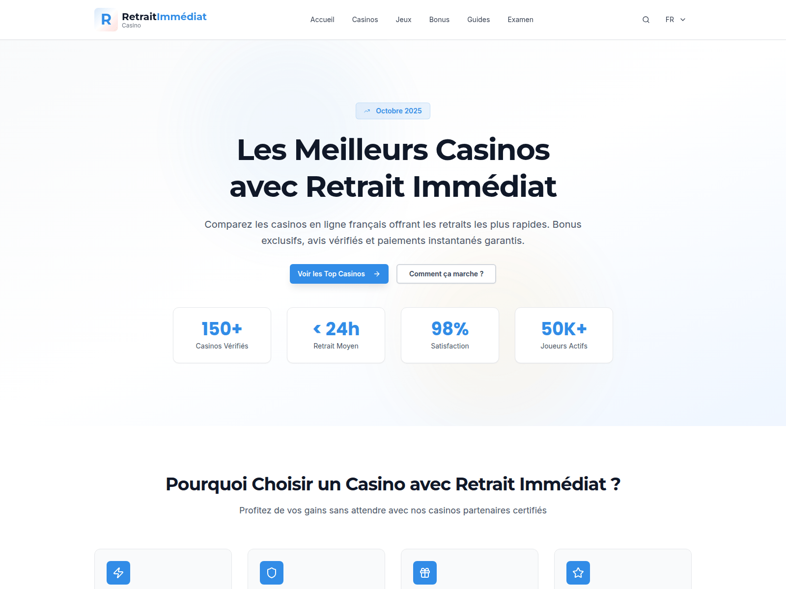 Screenshot of retraitimmediat.casino