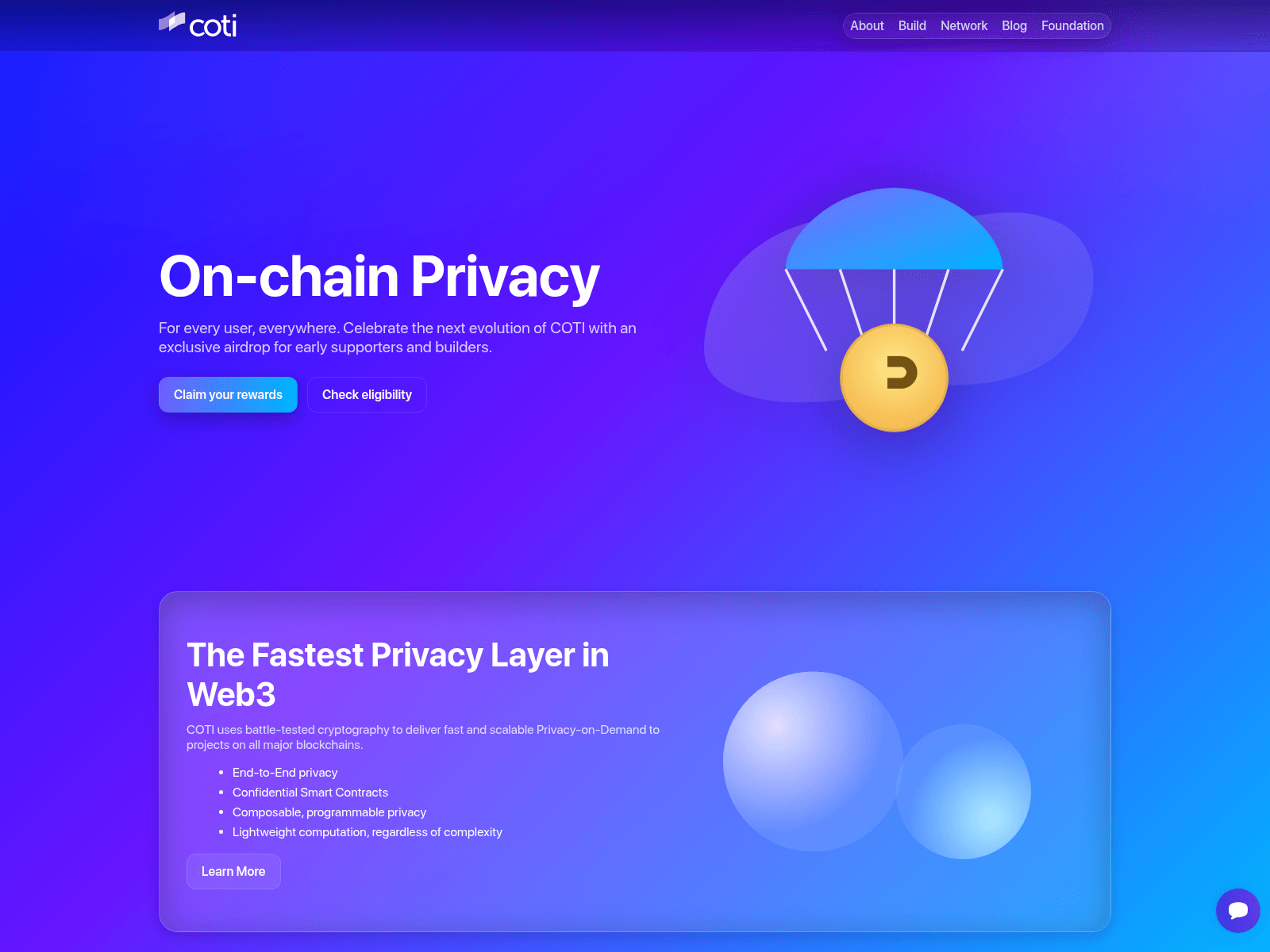 Screenshot of getcoti.com