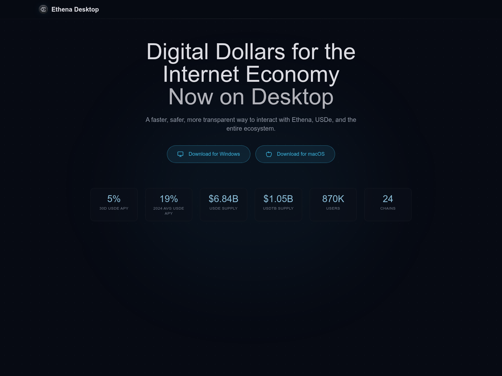 Screenshot of ethenadesktop.com