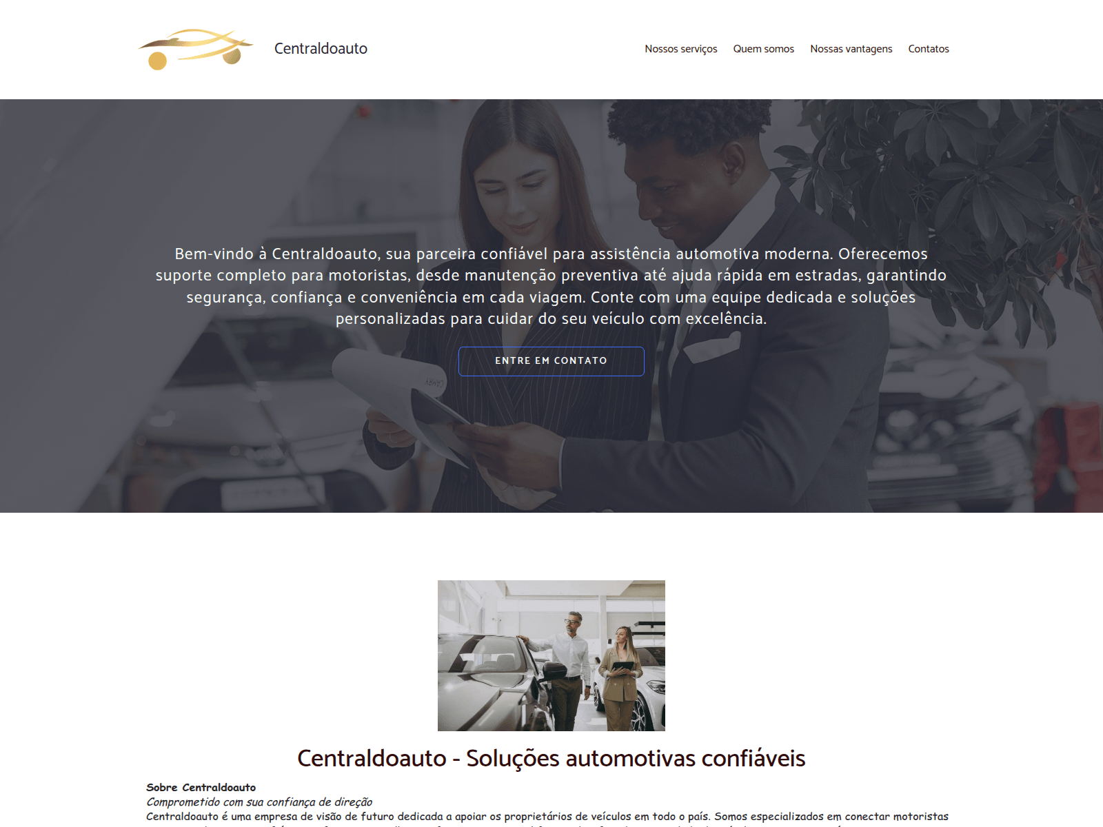 Screenshot of centraldoauto.com