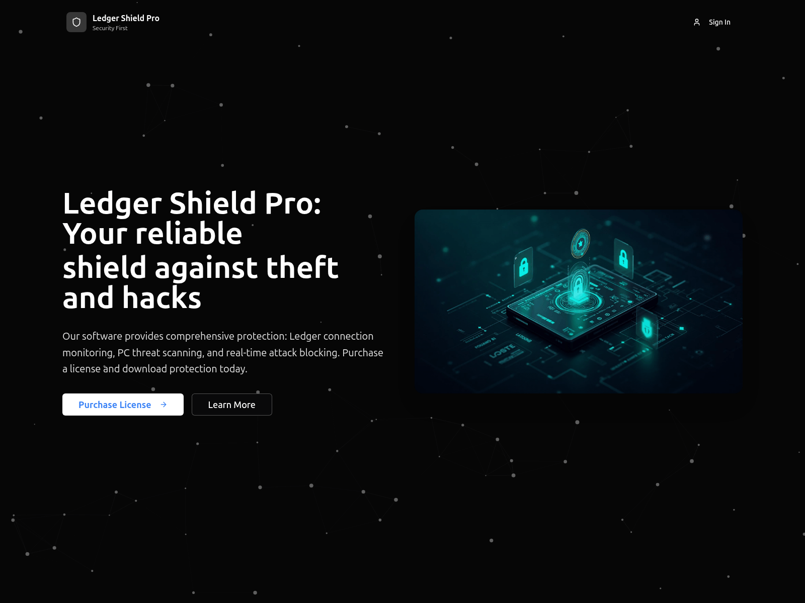 Screenshot of ledgershieldpro.com
