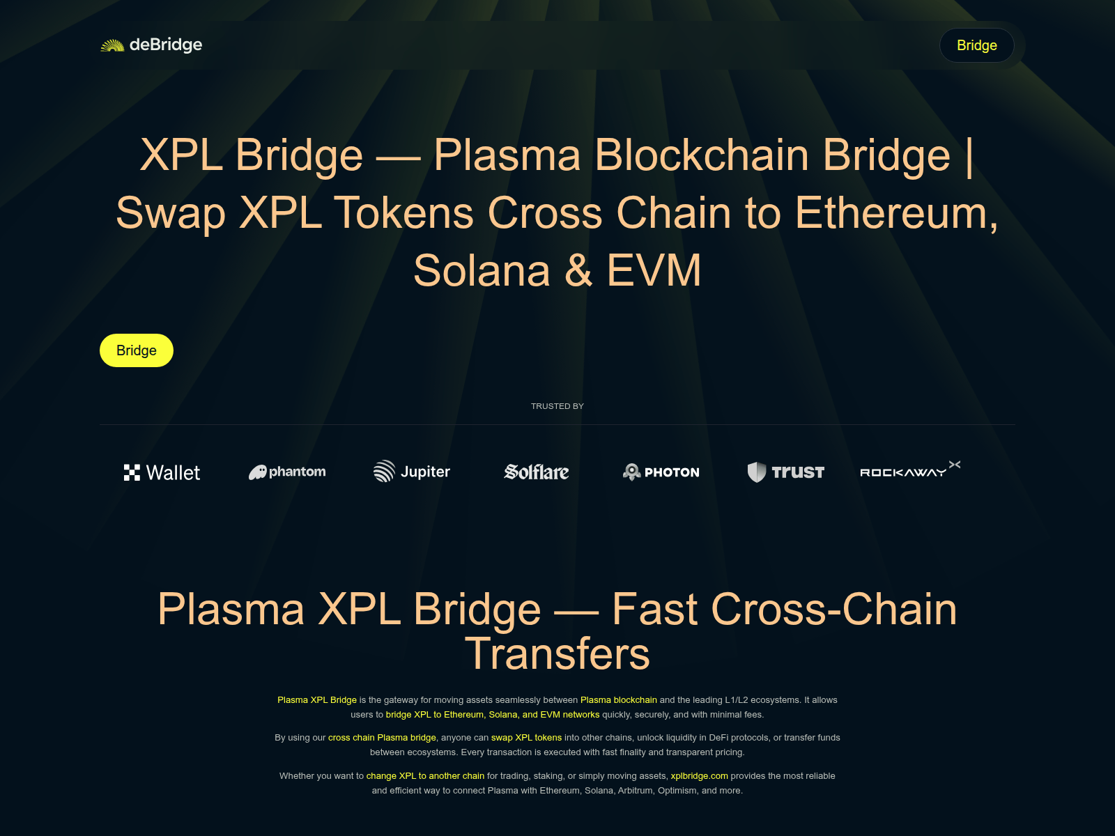 Screenshot of xplbridge.com