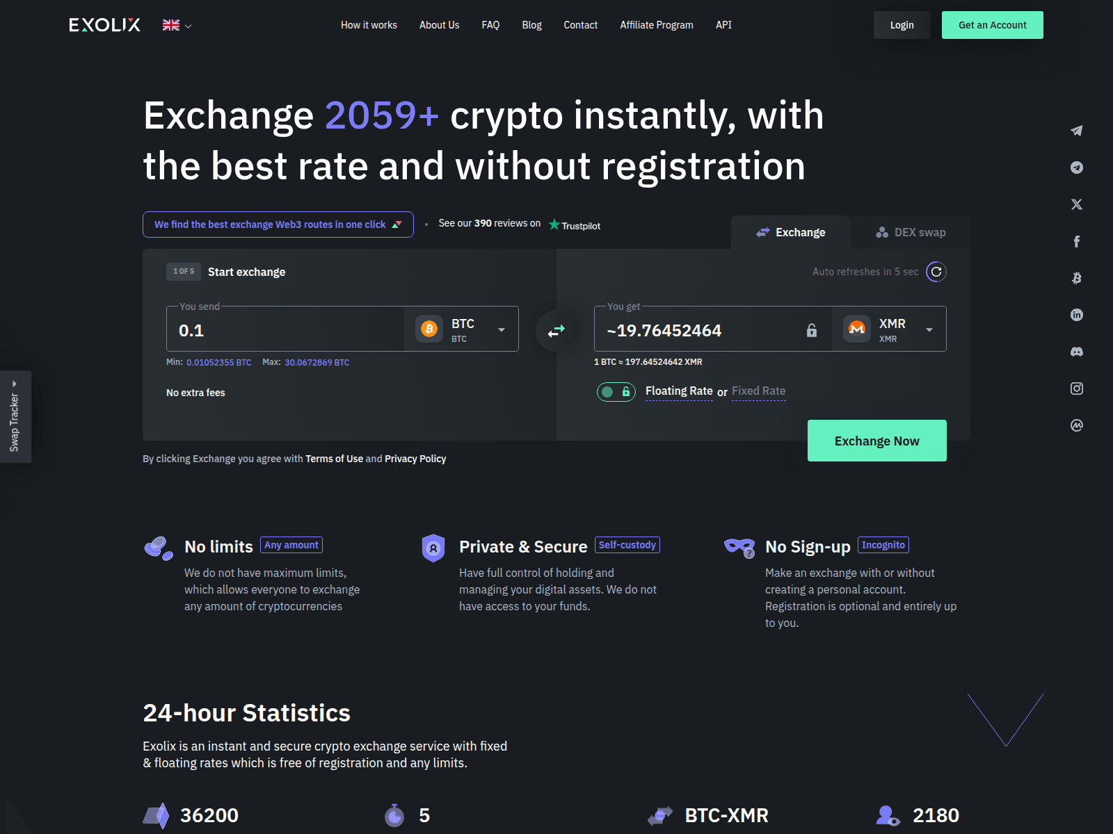 Screenshot of exoliix.com