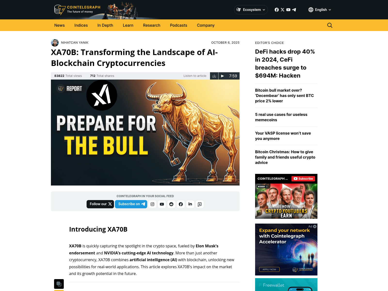 Screenshot of xa70b-cointelegraph.com