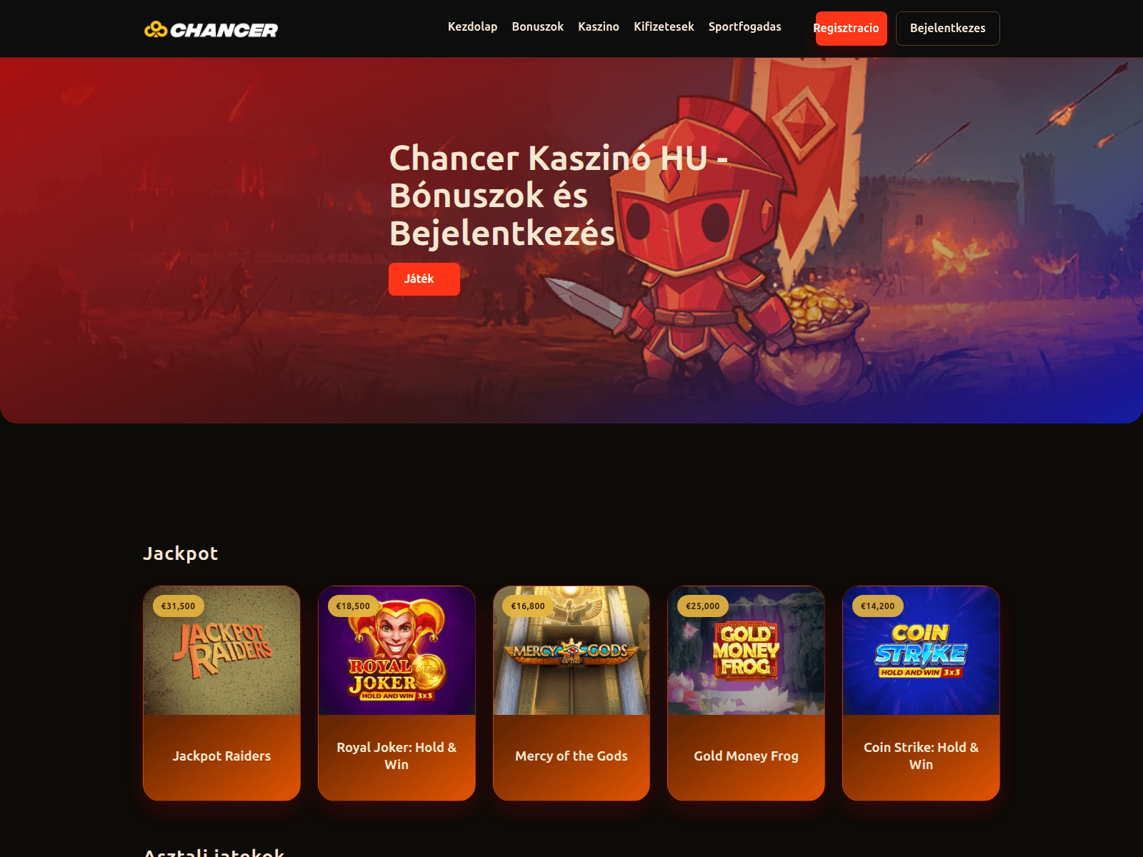 Screenshot of chancer-hu.com