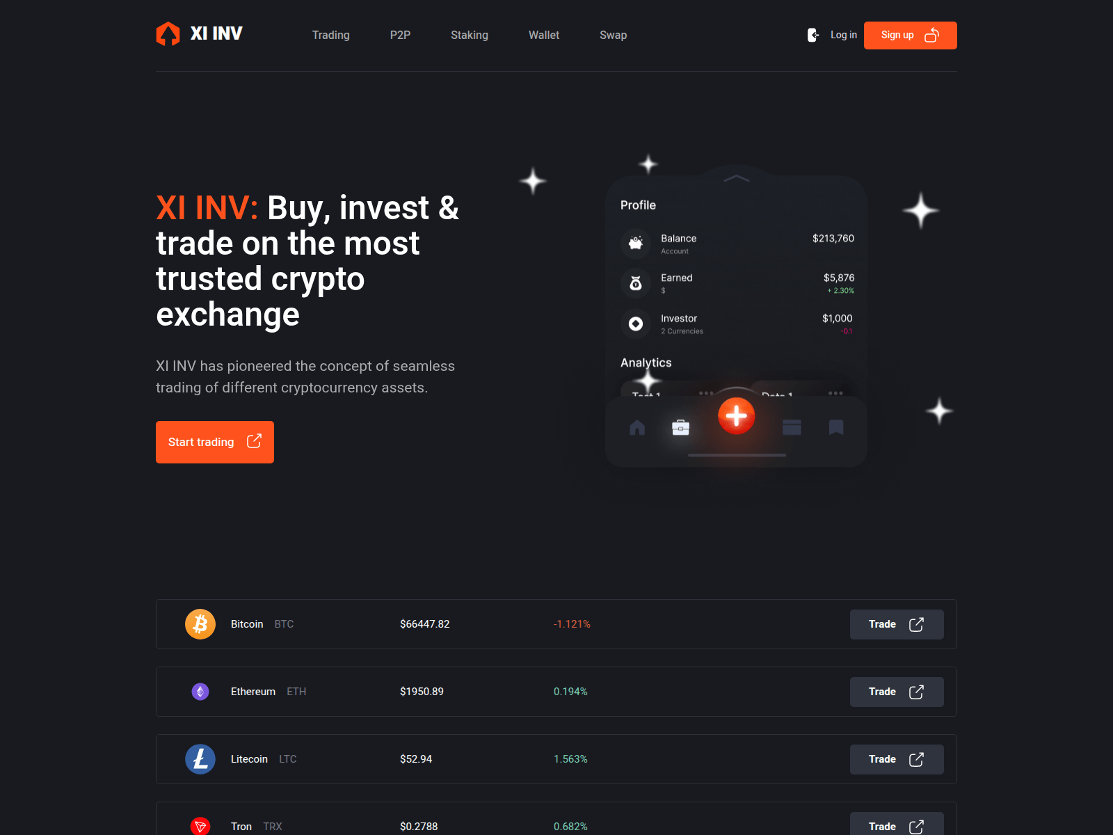 Screenshot of xi-inv.com