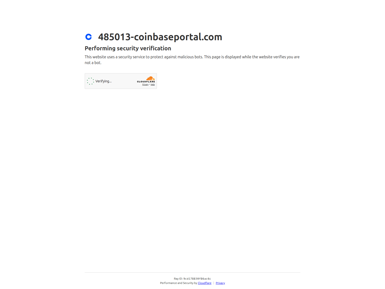 Screenshot of 485013-coinbaseportal.com