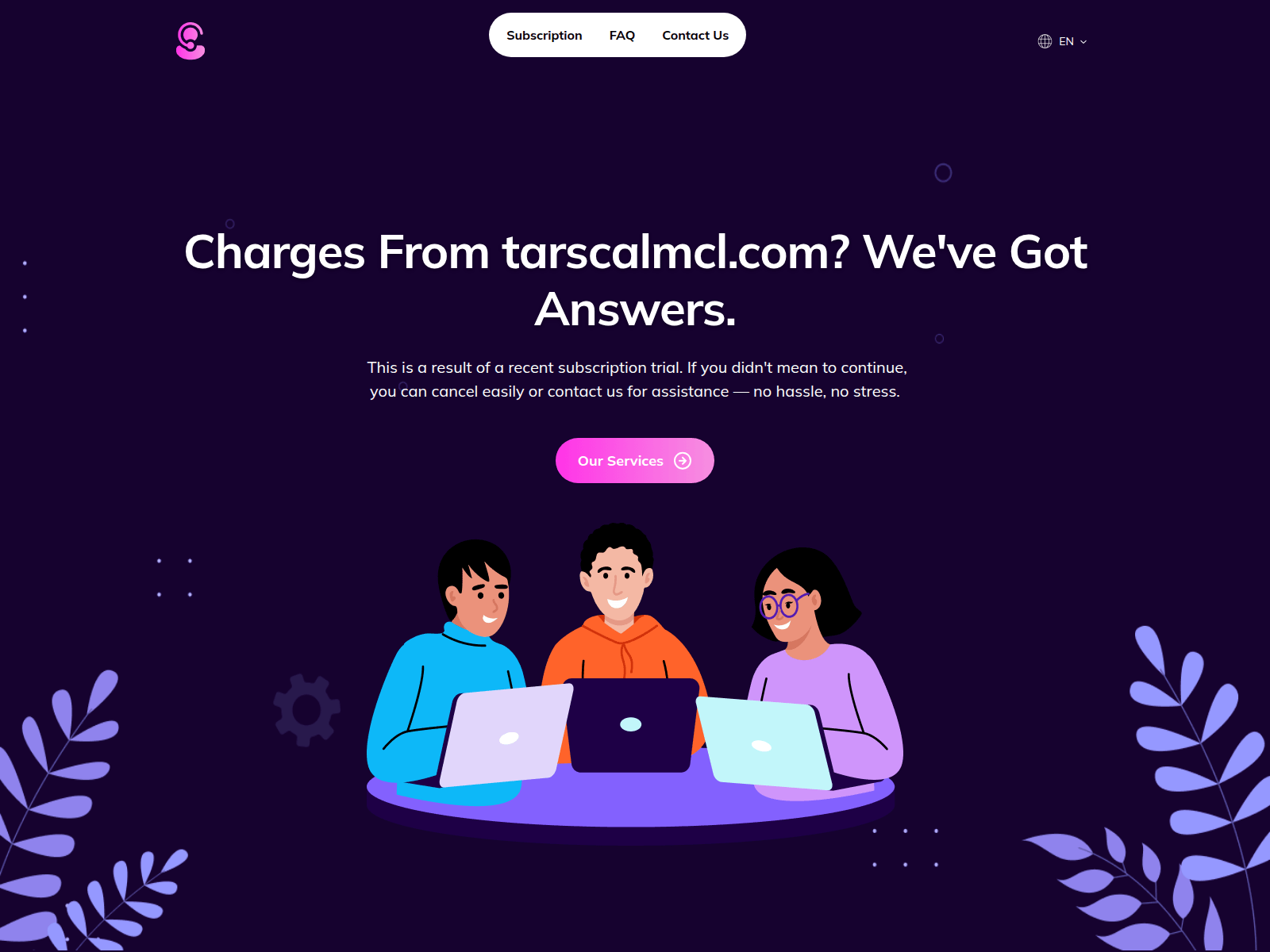 Screenshot of tarscalmcl.com