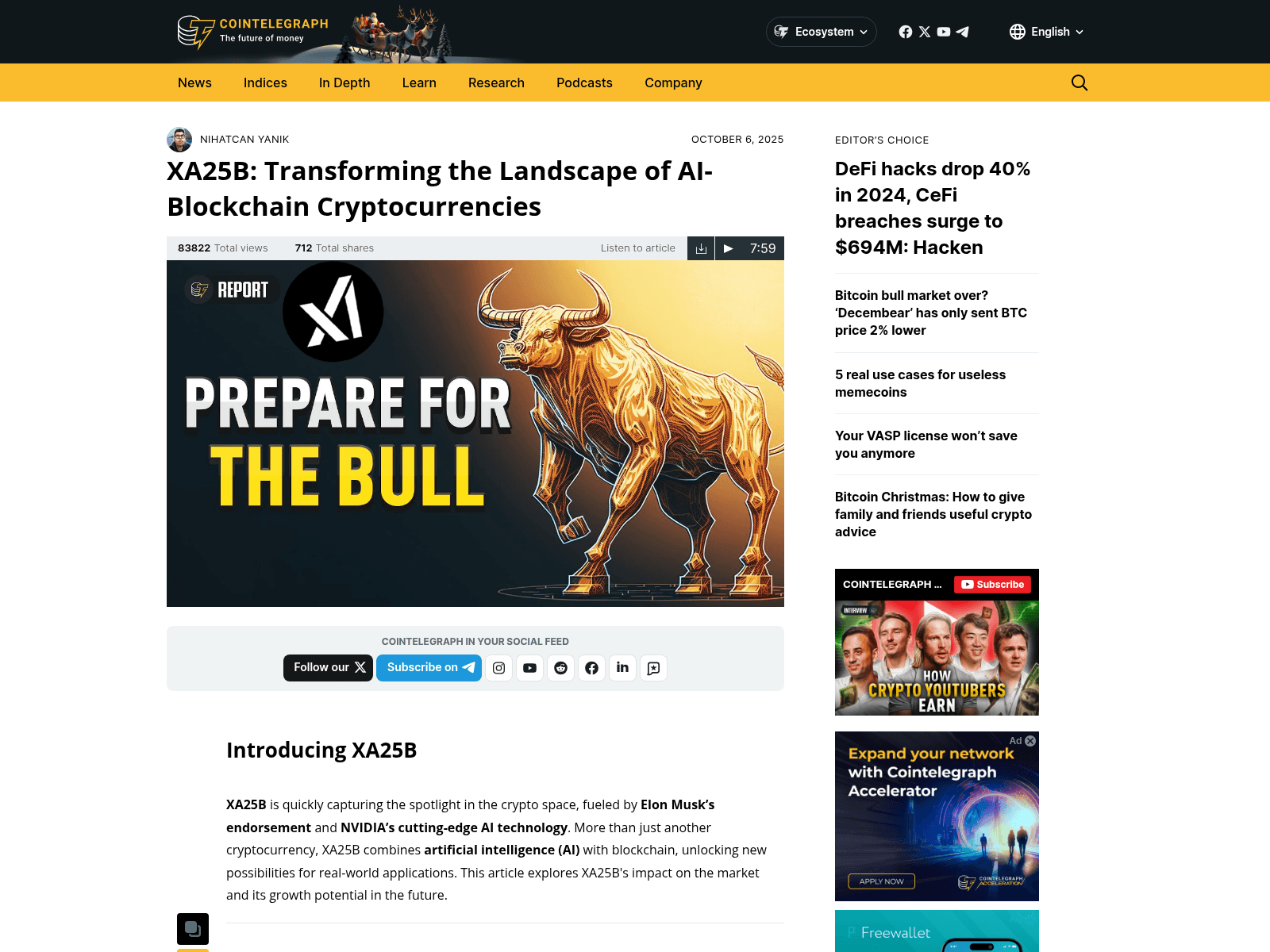 Screenshot of xa25b-cointelegraph.com