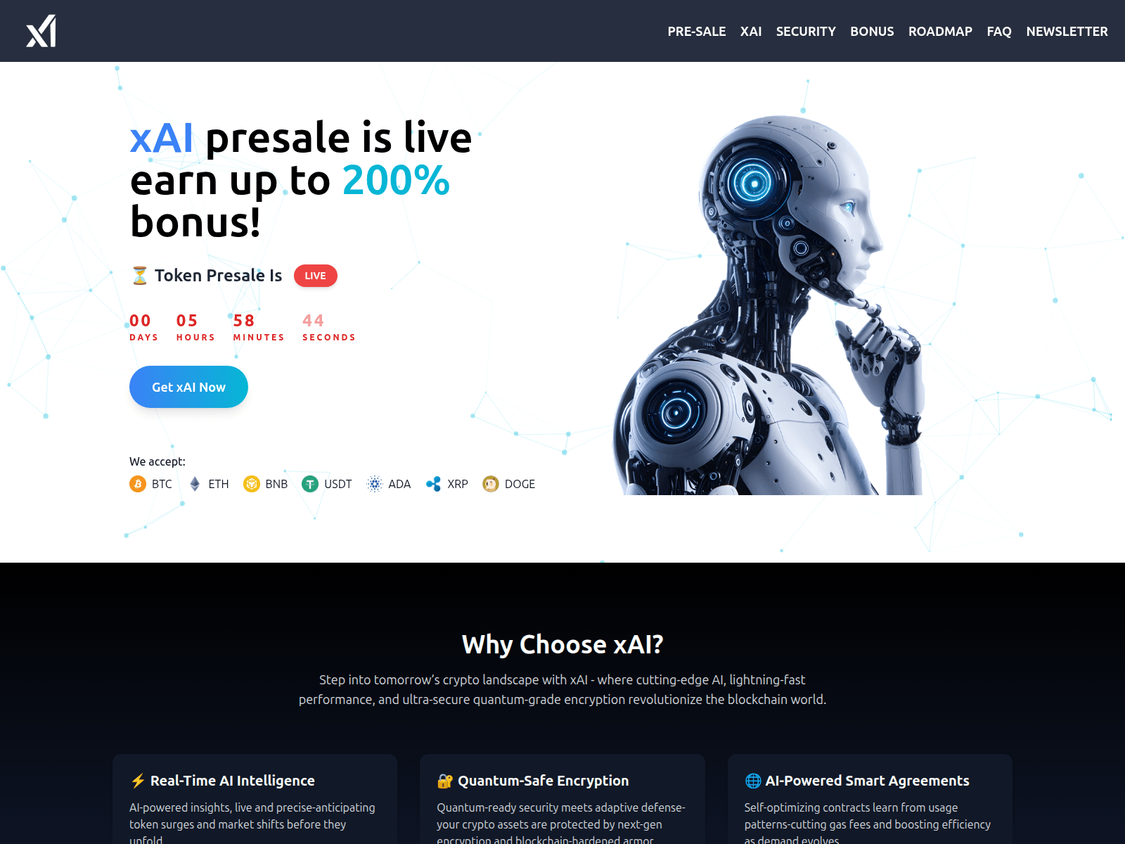 Screenshot of xaiwalletgo.com