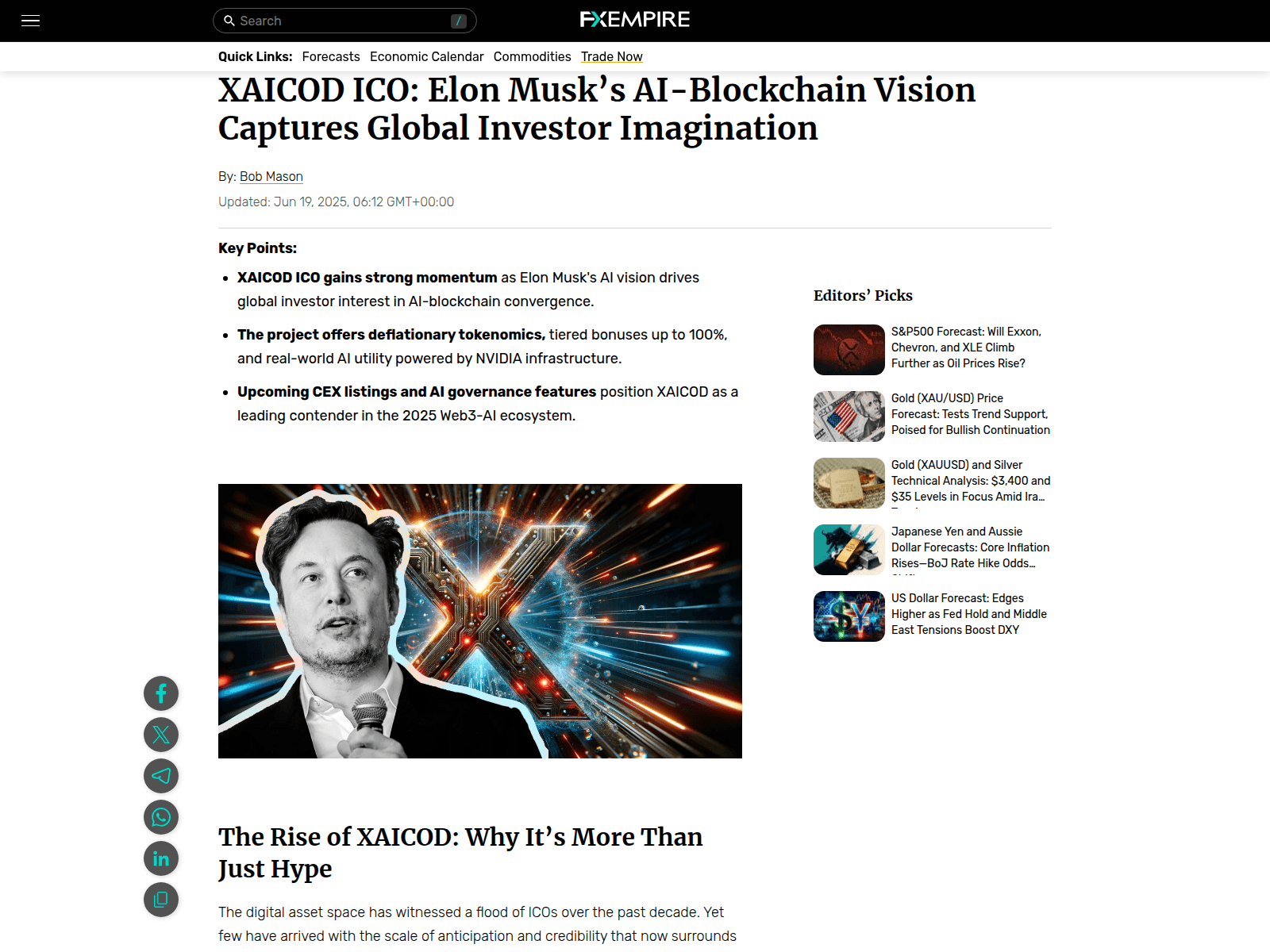 Screenshot of xaicod-fxempire.com