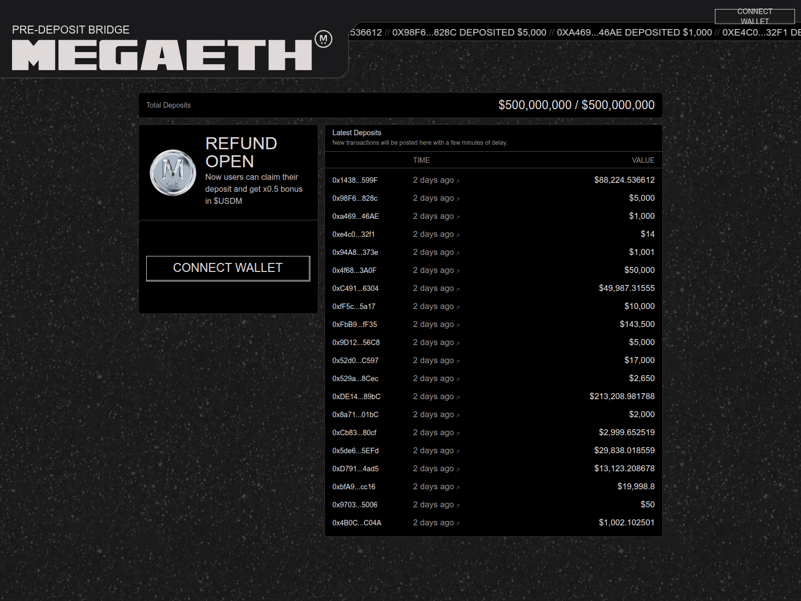 Screenshot of refund-megaeth.com