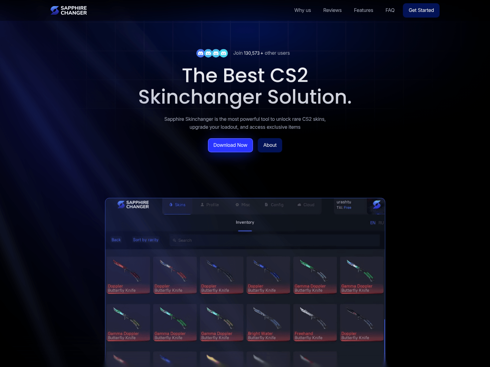 Screenshot of sapphirechanger.com