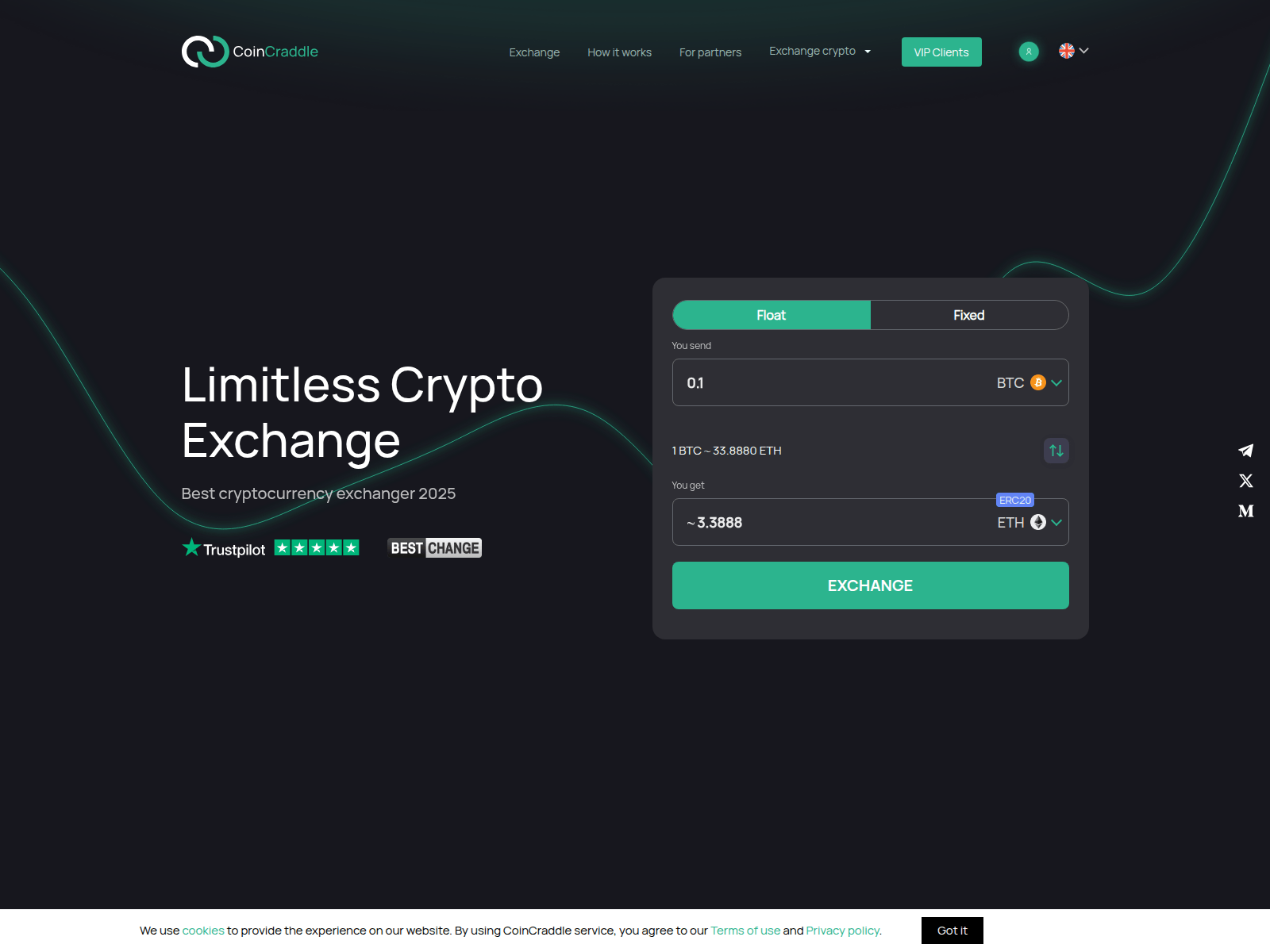 Screenshot of coincradlle.com