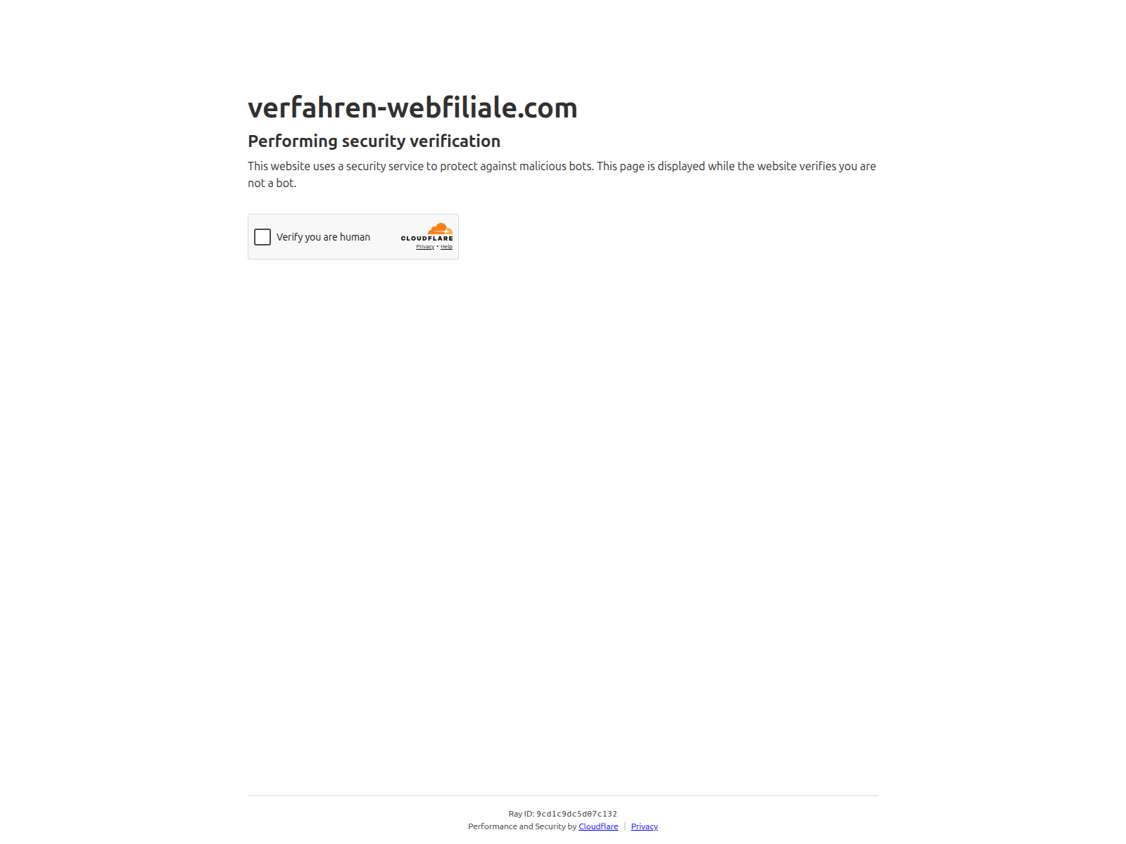Screenshot of verfahren-webfiliale.com