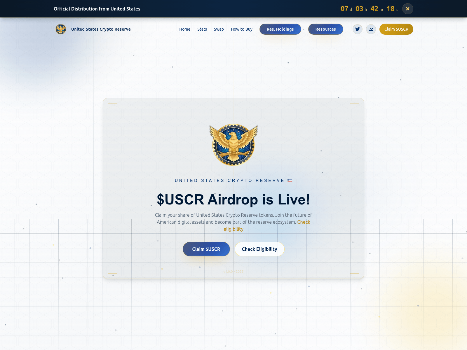 Screenshot of register-uscr.com