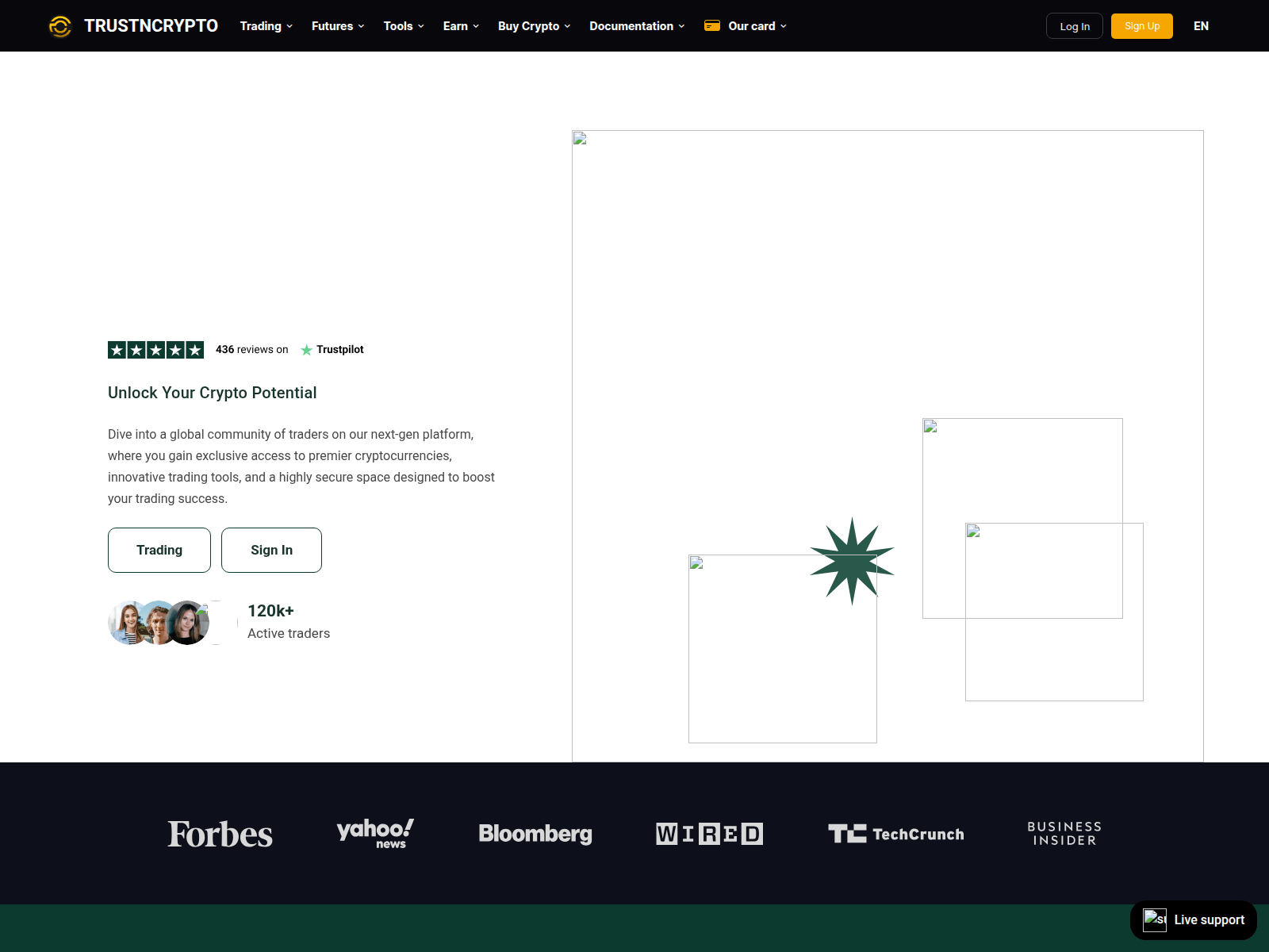 Screenshot of trusticrypt.com