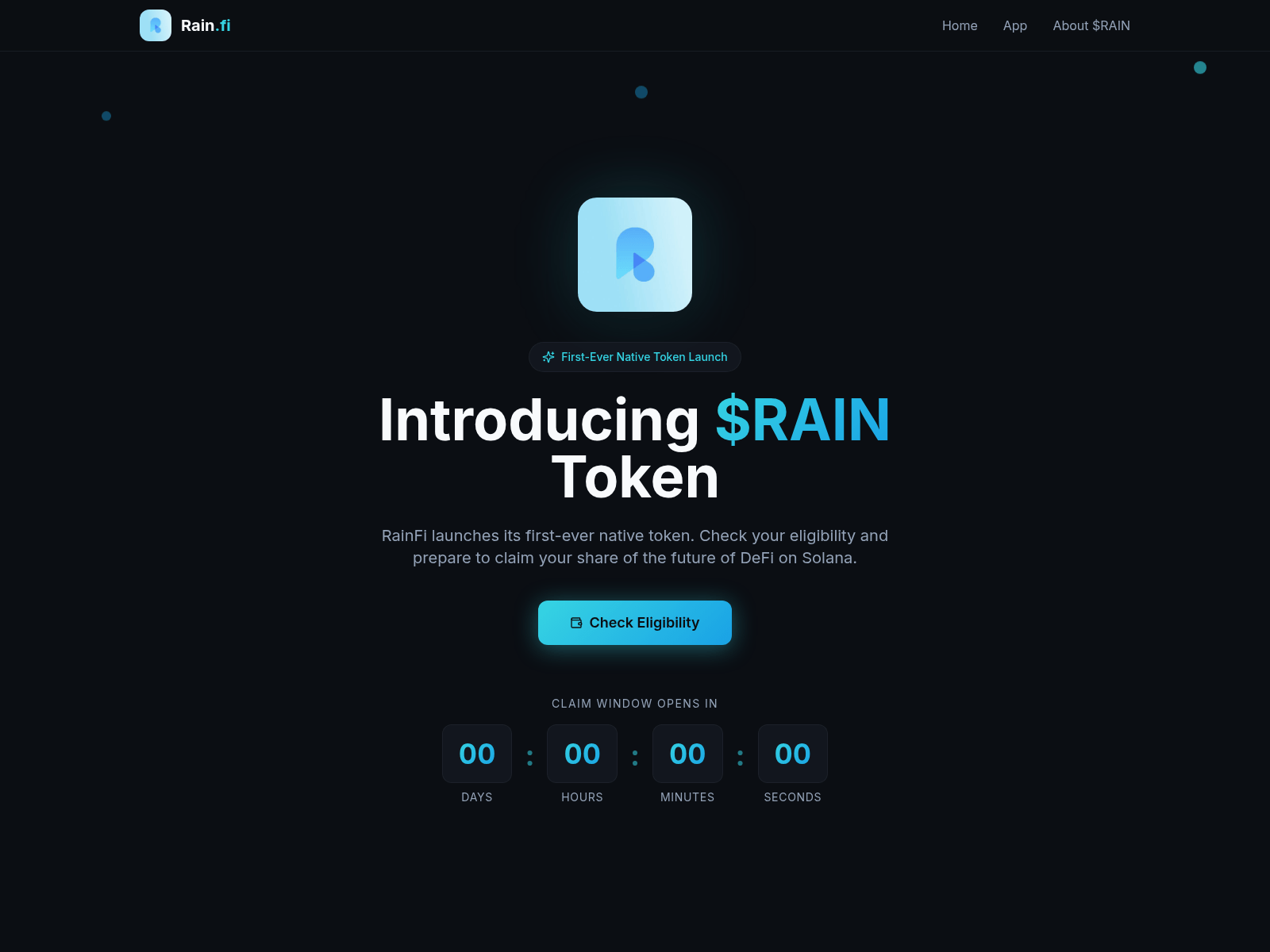 Screenshot of raineligibility.com