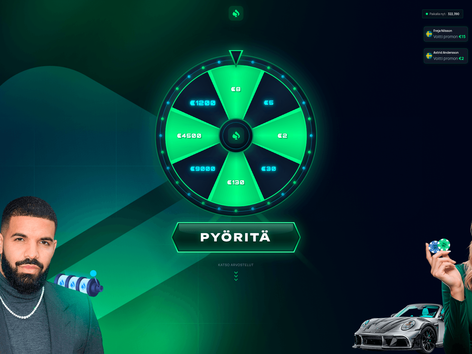 Screenshot of drakespin.digital